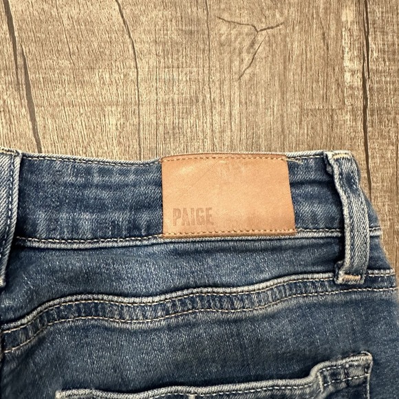 Paige Verdugo Jeans Skinny Mid Rise Cropped Stretch Denim Skinny Forever Size 24 - Picture 12 of 12